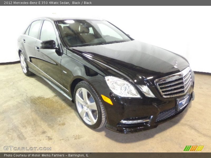 Black / Black 2012 Mercedes-Benz E 350 4Matic Sedan