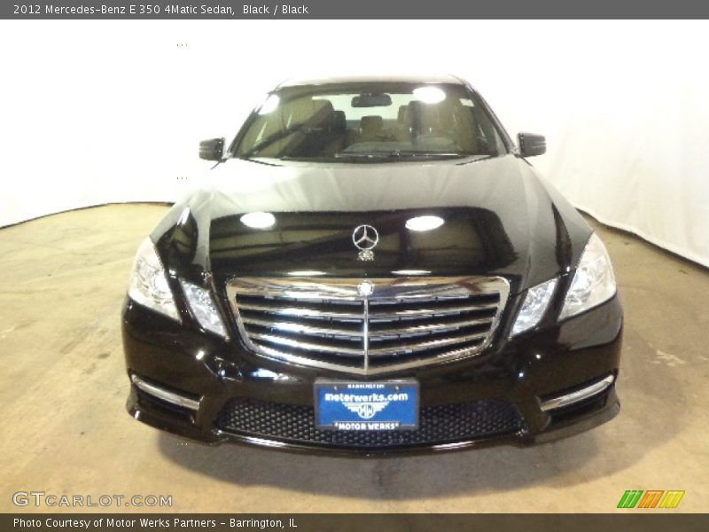 Black / Black 2012 Mercedes-Benz E 350 4Matic Sedan