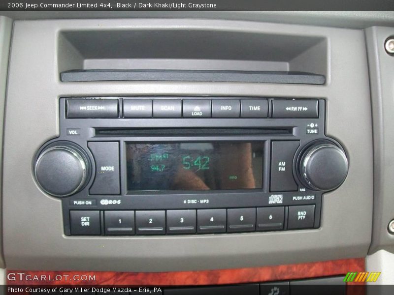 Black / Dark Khaki/Light Graystone 2006 Jeep Commander Limited 4x4