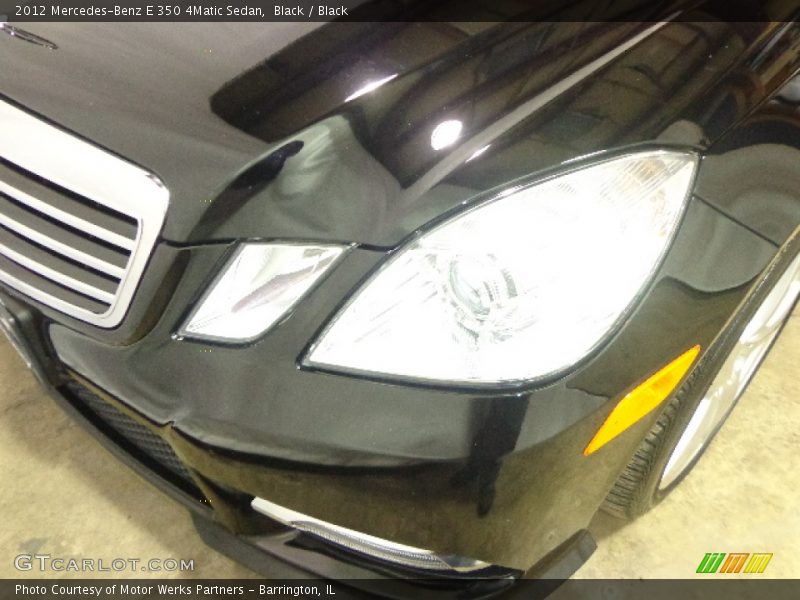 Black / Black 2012 Mercedes-Benz E 350 4Matic Sedan