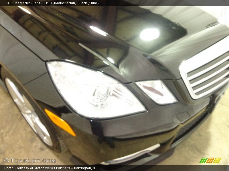 Black / Black 2012 Mercedes-Benz E 350 4Matic Sedan