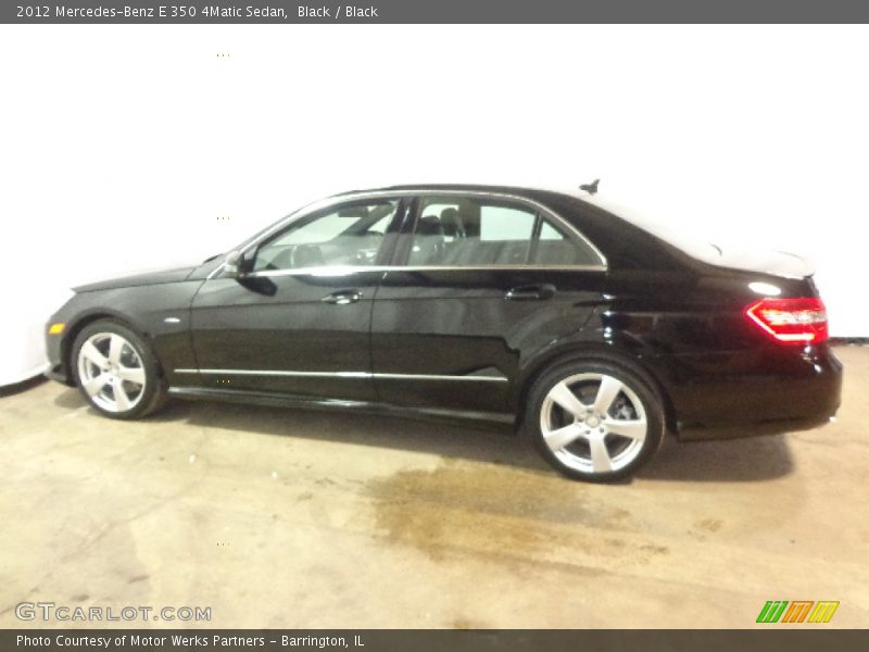 Black / Black 2012 Mercedes-Benz E 350 4Matic Sedan