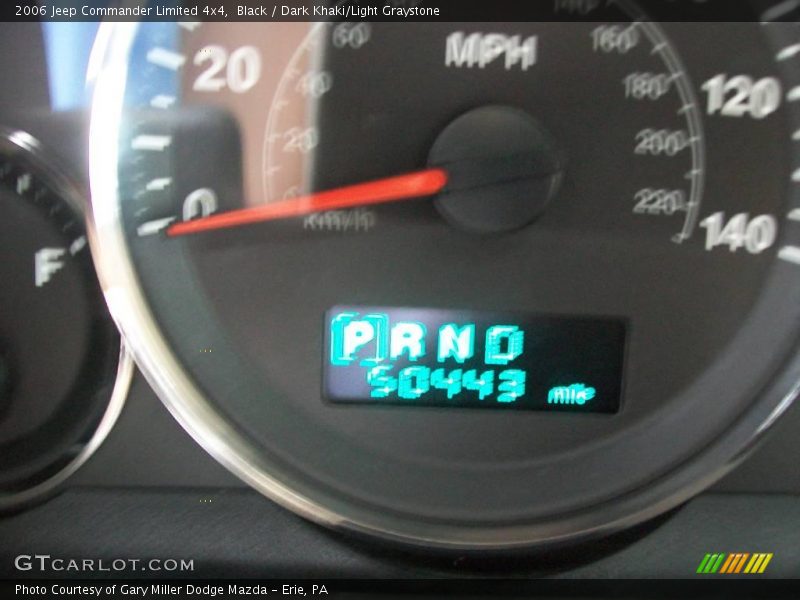 Black / Dark Khaki/Light Graystone 2006 Jeep Commander Limited 4x4