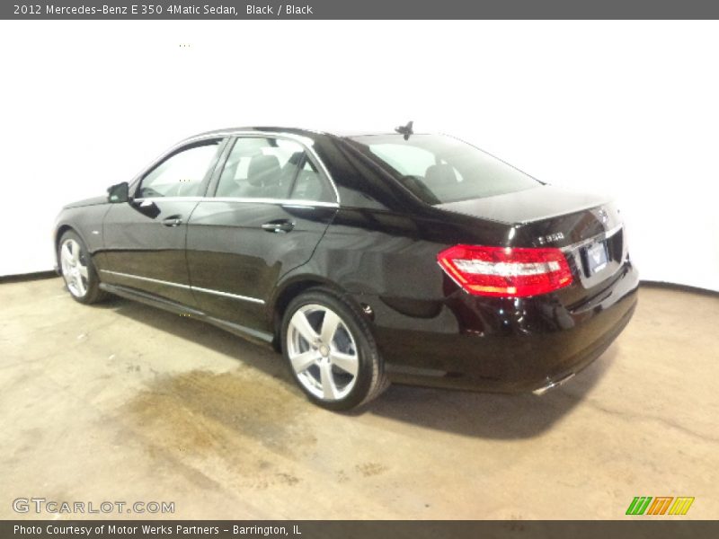 Black / Black 2012 Mercedes-Benz E 350 4Matic Sedan