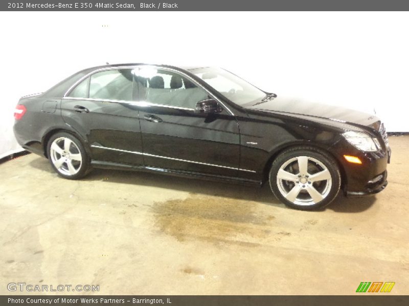 Black / Black 2012 Mercedes-Benz E 350 4Matic Sedan