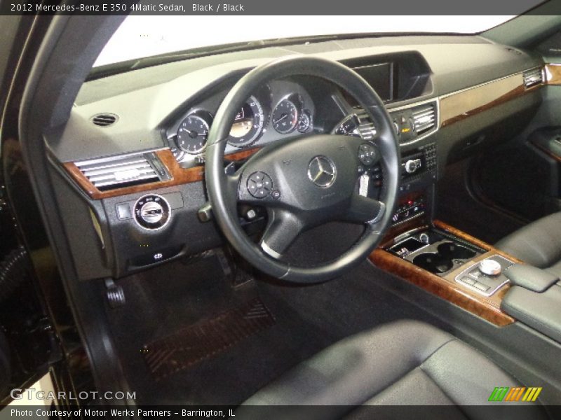 Black / Black 2012 Mercedes-Benz E 350 4Matic Sedan
