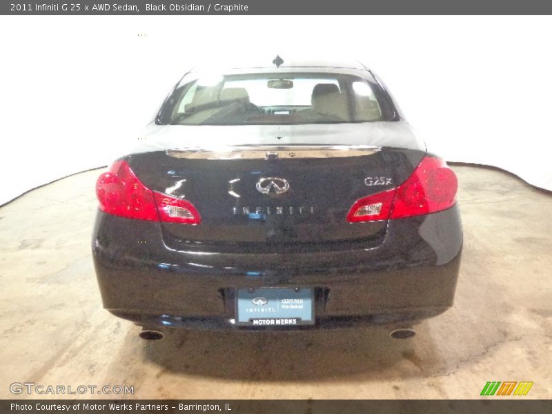 Black Obsidian / Graphite 2011 Infiniti G 25 x AWD Sedan