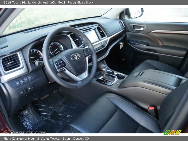 Black Interior - 2014 Highlander Limited AWD 