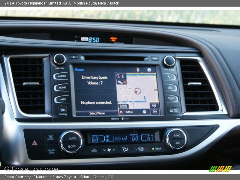 Controls of 2014 Highlander Limited AWD