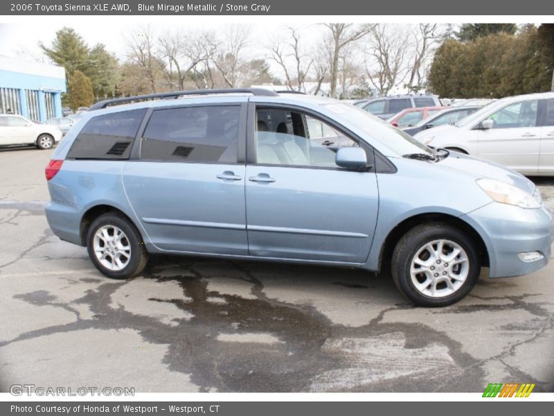 Blue Mirage Metallic / Stone Gray 2006 Toyota Sienna XLE AWD