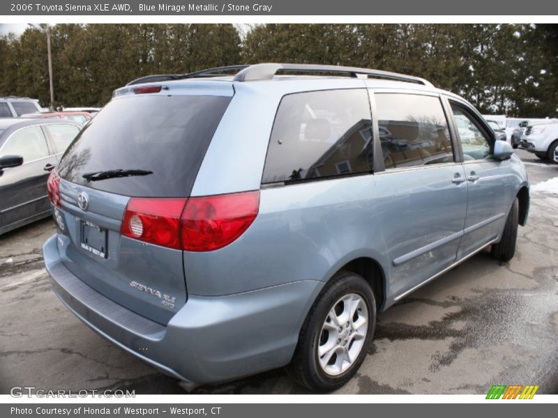 Blue Mirage Metallic / Stone Gray 2006 Toyota Sienna XLE AWD