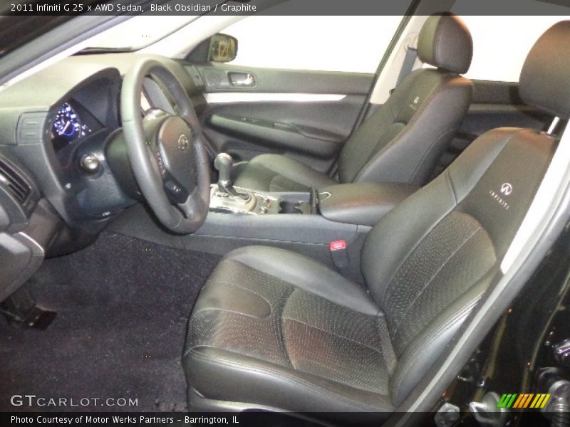 Black Obsidian / Graphite 2011 Infiniti G 25 x AWD Sedan