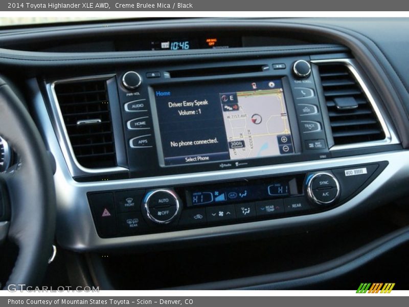 Creme Brulee Mica / Black 2014 Toyota Highlander XLE AWD