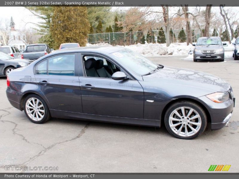 Sparkling Graphite Metallic / Black 2007 BMW 3 Series 328xi Sedan