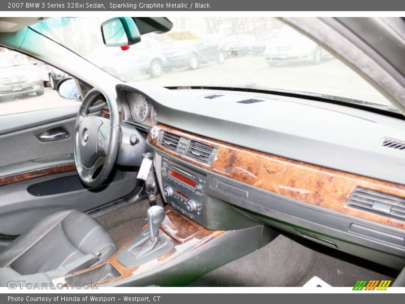 Sparkling Graphite Metallic / Black 2007 BMW 3 Series 328xi Sedan