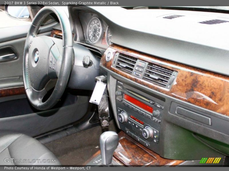 Sparkling Graphite Metallic / Black 2007 BMW 3 Series 328xi Sedan