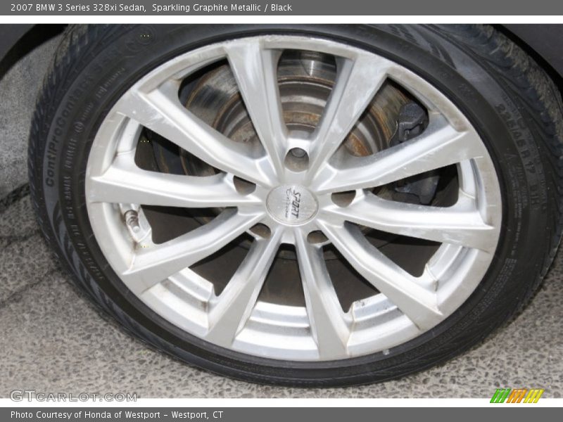 Sparkling Graphite Metallic / Black 2007 BMW 3 Series 328xi Sedan
