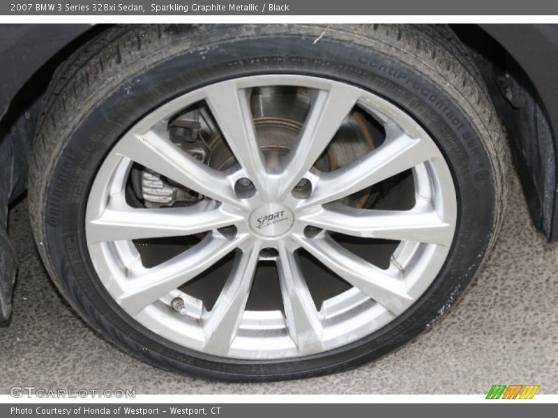 Sparkling Graphite Metallic / Black 2007 BMW 3 Series 328xi Sedan