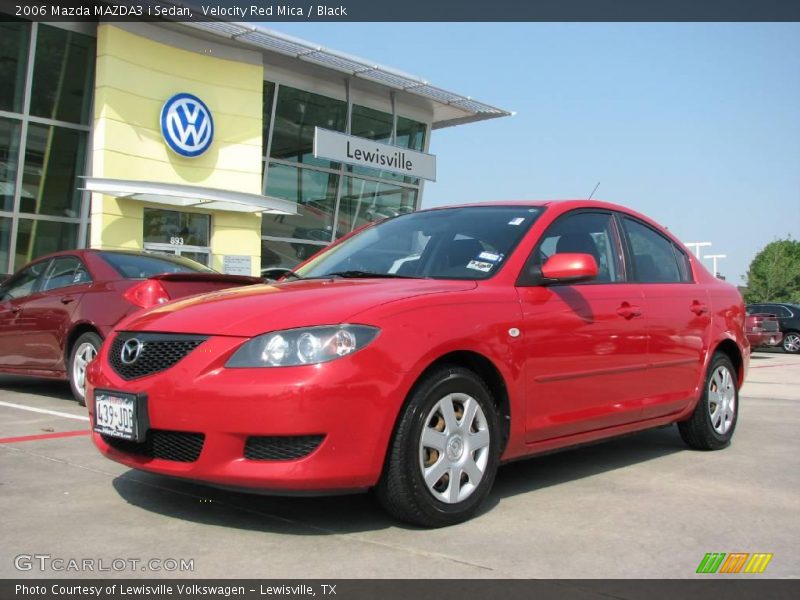 Velocity Red Mica / Black 2006 Mazda MAZDA3 i Sedan