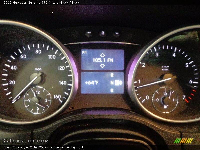 Black / Black 2010 Mercedes-Benz ML 350 4Matic