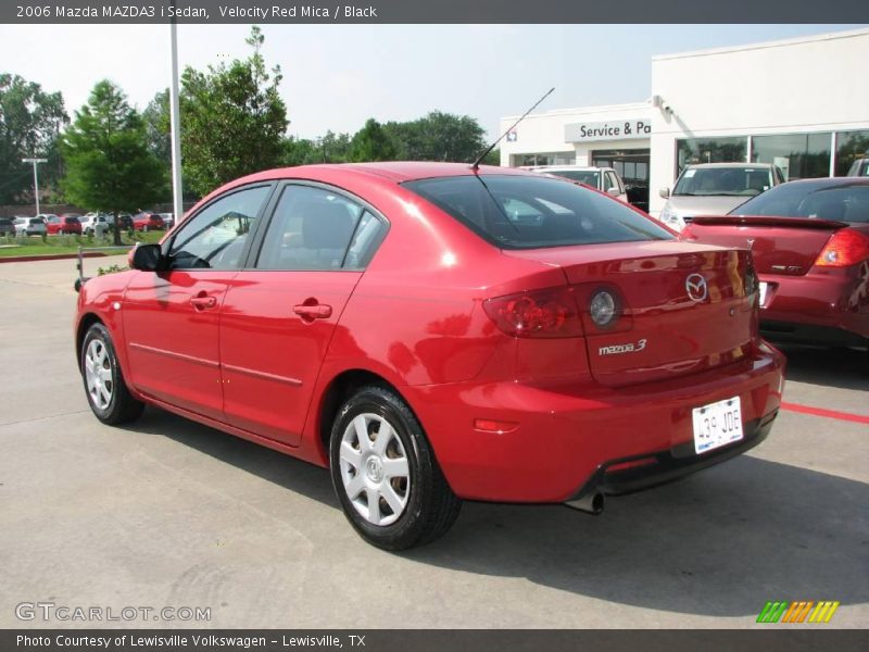 Velocity Red Mica / Black 2006 Mazda MAZDA3 i Sedan