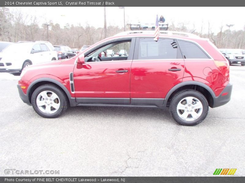 Crystal Red Tintcoat / Black 2014 Chevrolet Captiva Sport LS