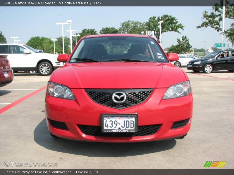 Velocity Red Mica / Black 2006 Mazda MAZDA3 i Sedan