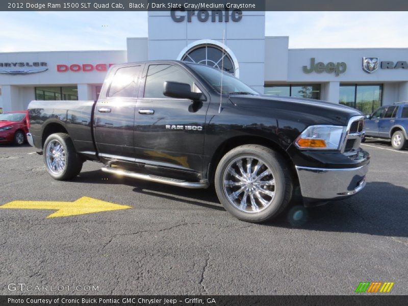 Black / Dark Slate Gray/Medium Graystone 2012 Dodge Ram 1500 SLT Quad Cab