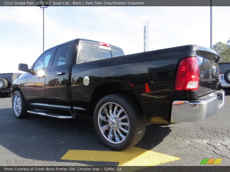 Black / Dark Slate Gray/Medium Graystone 2012 Dodge Ram 1500 SLT Quad Cab