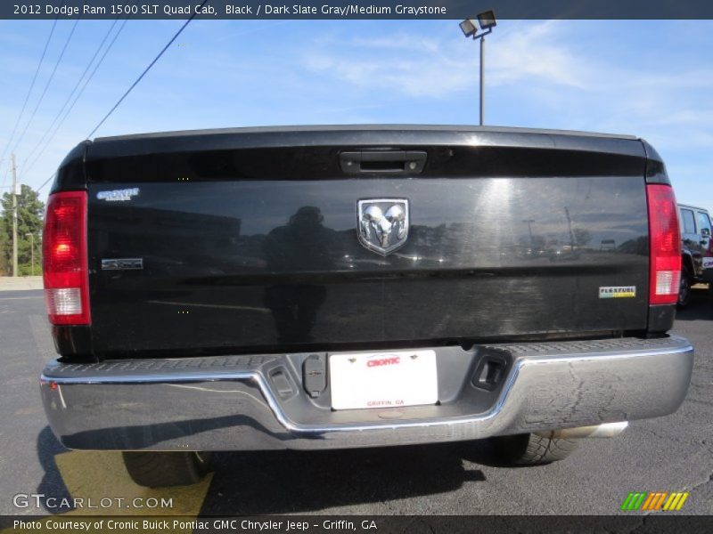 Black / Dark Slate Gray/Medium Graystone 2012 Dodge Ram 1500 SLT Quad Cab