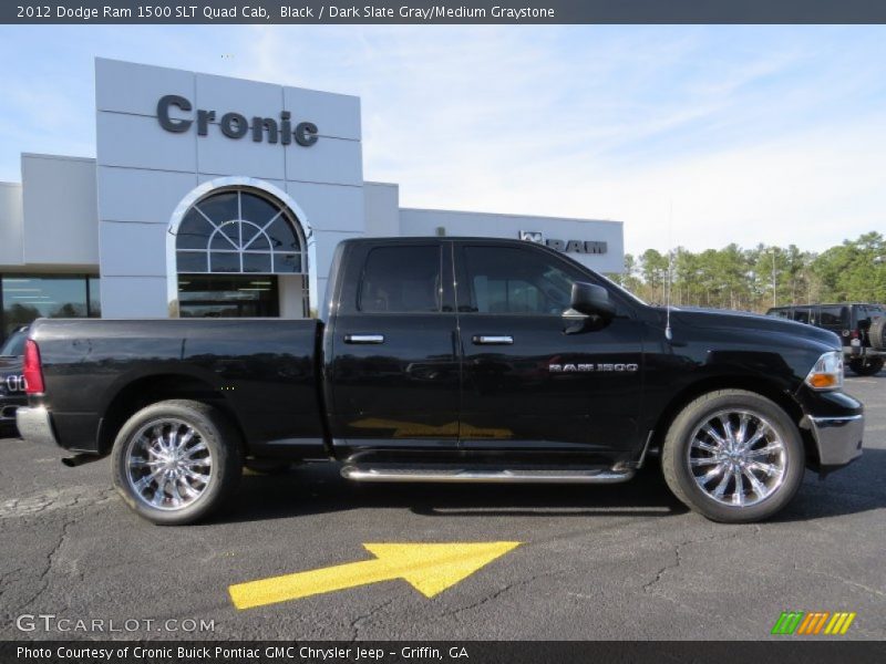 Black / Dark Slate Gray/Medium Graystone 2012 Dodge Ram 1500 SLT Quad Cab