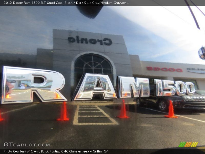 Black / Dark Slate Gray/Medium Graystone 2012 Dodge Ram 1500 SLT Quad Cab