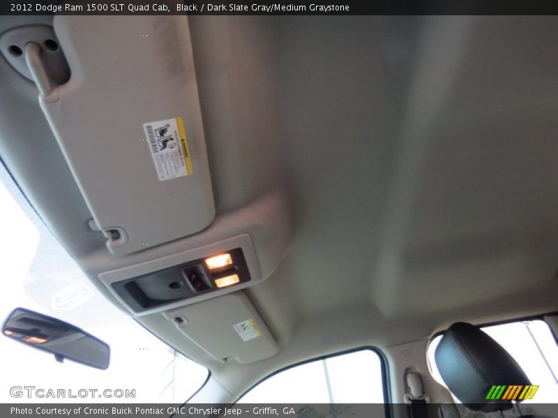 Black / Dark Slate Gray/Medium Graystone 2012 Dodge Ram 1500 SLT Quad Cab