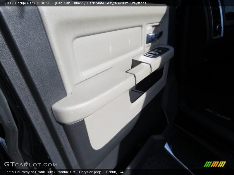 Black / Dark Slate Gray/Medium Graystone 2012 Dodge Ram 1500 SLT Quad Cab