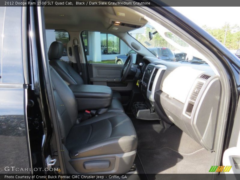 Black / Dark Slate Gray/Medium Graystone 2012 Dodge Ram 1500 SLT Quad Cab
