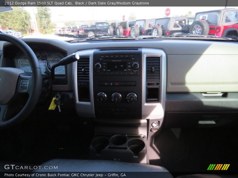 Black / Dark Slate Gray/Medium Graystone 2012 Dodge Ram 1500 SLT Quad Cab