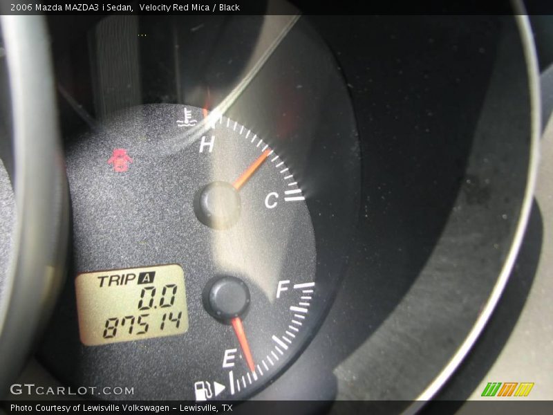 Velocity Red Mica / Black 2006 Mazda MAZDA3 i Sedan