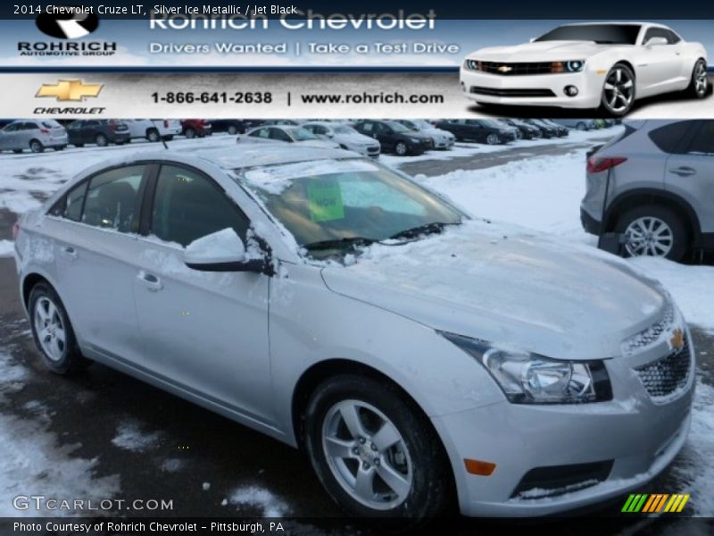 Silver Ice Metallic / Jet Black 2014 Chevrolet Cruze LT
