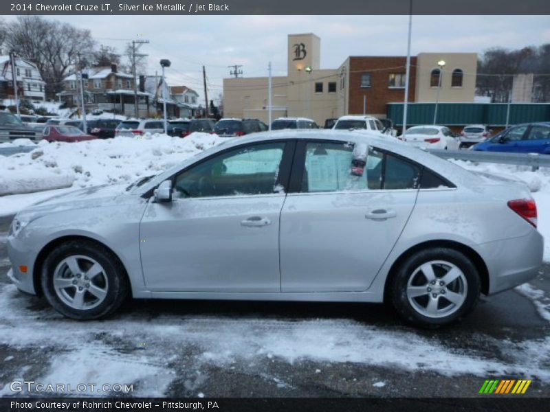 Silver Ice Metallic / Jet Black 2014 Chevrolet Cruze LT