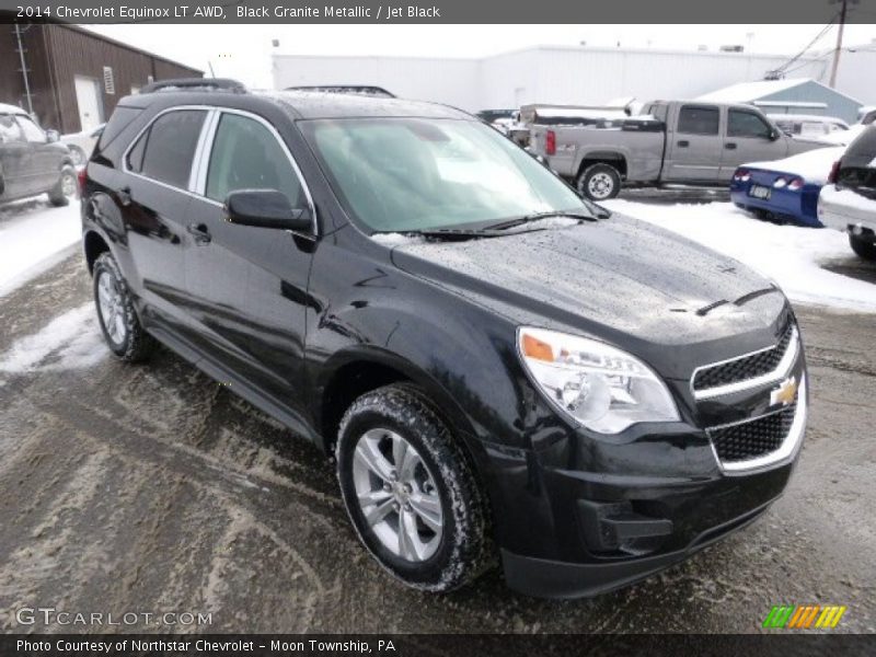 Black Granite Metallic / Jet Black 2014 Chevrolet Equinox LT AWD