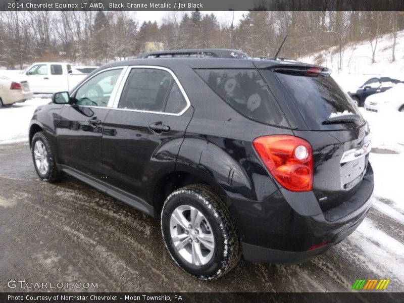 Black Granite Metallic / Jet Black 2014 Chevrolet Equinox LT AWD