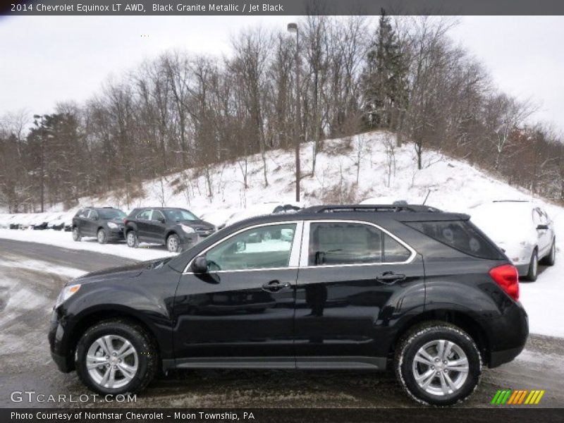 Black Granite Metallic / Jet Black 2014 Chevrolet Equinox LT AWD