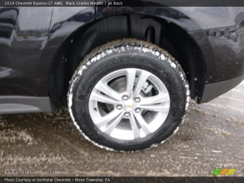 Black Granite Metallic / Jet Black 2014 Chevrolet Equinox LT AWD