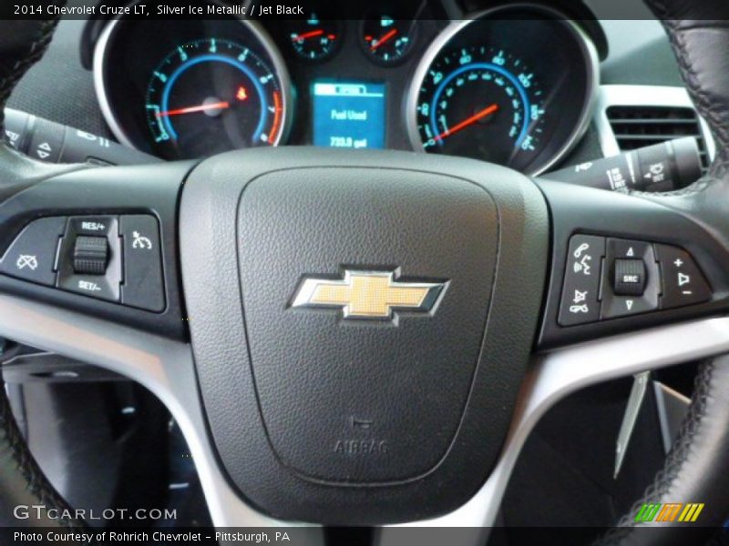 Silver Ice Metallic / Jet Black 2014 Chevrolet Cruze LT