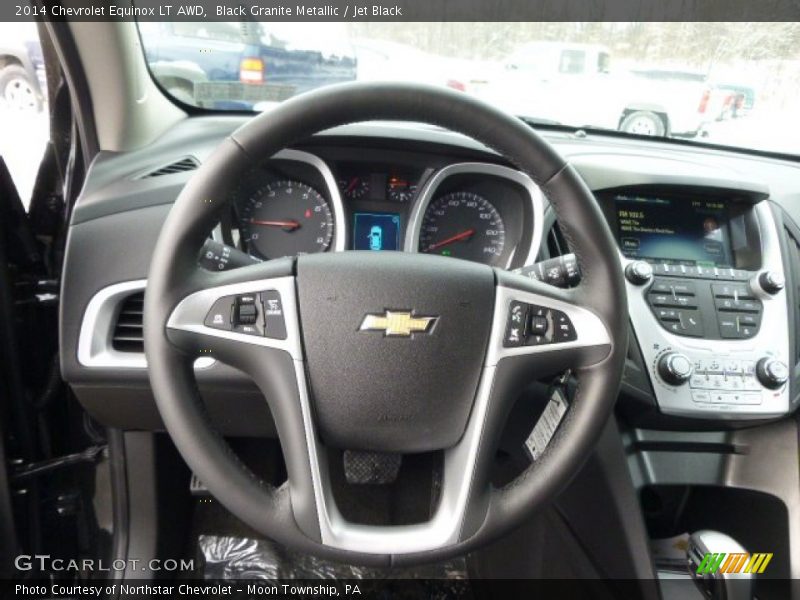 Black Granite Metallic / Jet Black 2014 Chevrolet Equinox LT AWD