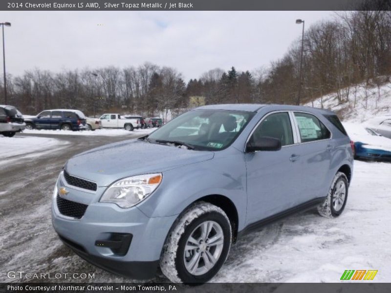 Silver Topaz Metallic / Jet Black 2014 Chevrolet Equinox LS AWD