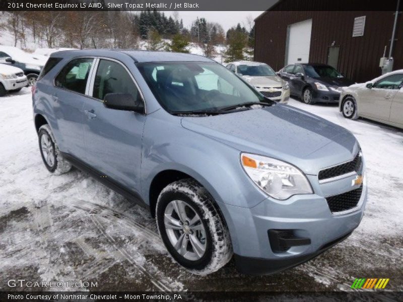 Silver Topaz Metallic / Jet Black 2014 Chevrolet Equinox LS AWD