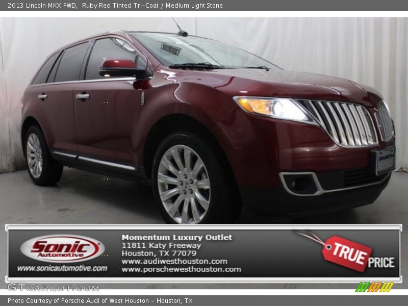 Ruby Red Tinted Tri-Coat / Medium Light Stone 2013 Lincoln MKX FWD