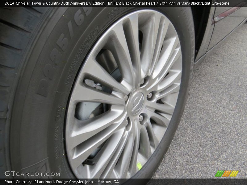 Brilliant Black Crystal Pearl / 30th Anniversary Black/Light Graystone 2014 Chrysler Town & Country 30th Anniversary Edition