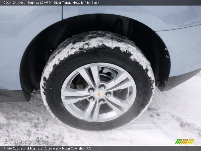 Silver Topaz Metallic / Jet Black 2014 Chevrolet Equinox LS AWD